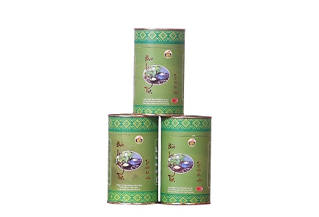Trà xanh hộp thiếc